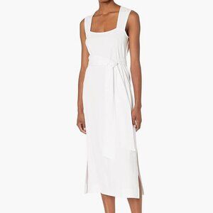 NWT Vince Cotton Sleeveless Square Neck Maxi Dress in Optic White XS